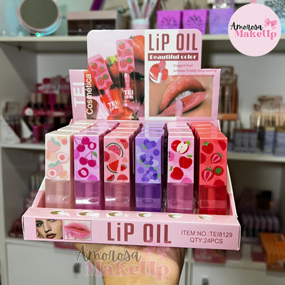 Lip Oil frutal pincel gordito TEI