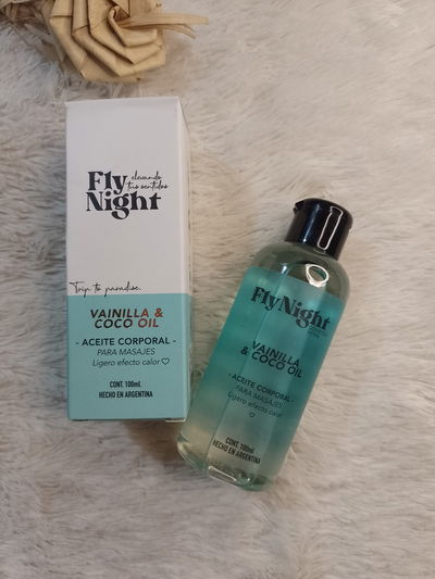 Aceite "BODY OIL FLY NIGHT SABOR COCO Y VAINILLA"