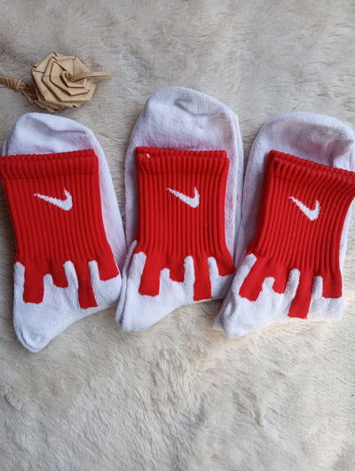 Tennis Nike HELADO ROJO, Blanco Adulto. Algodon