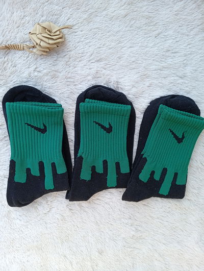 Tennis NIKE HELADO VERDE, Negro. Adulto. Algodon