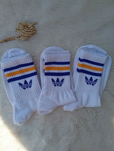 Tennis Adidas hoja BOCA blanco. Adulto. Algodon