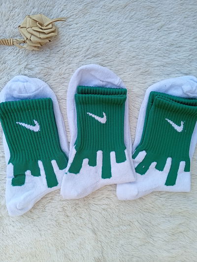 Tennis NIKE HELADO VERDE, blanco, Adulto. Algodon. 