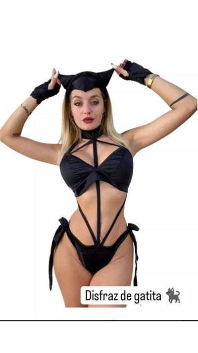 Disfraces Free tax pasionel gatita negro