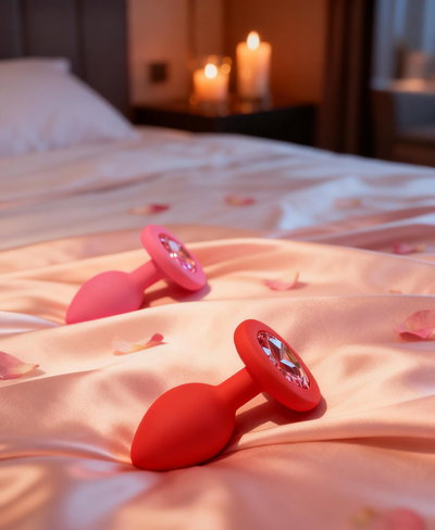 Plug de silicona Medium M con strass