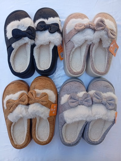Pantuflas de dama importadas Moño SDQ-34