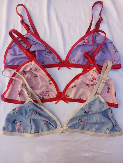 Corpiño bralet solo, morley florcitas 6402