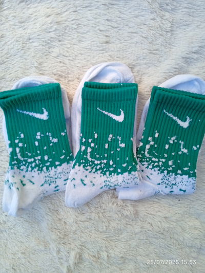 Tennis Nike "PINTITAS VERDE" BLANCO algodón 