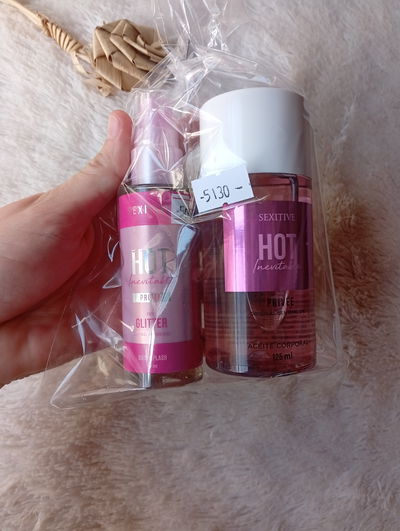 Combo sexitive HOT INEVITABLE PRIVEE Aceite + body splash