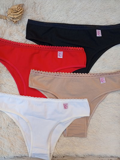 Vedetina con puntilla algodon con lycra L. Luna