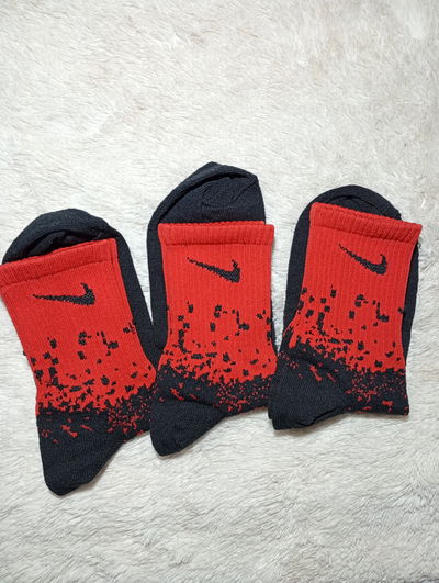 Tennis Nike "Rojo pintitas" NEGRO algodón 