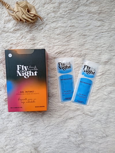 Gel lubricante fly night sobre x1 EFECTO FRIO