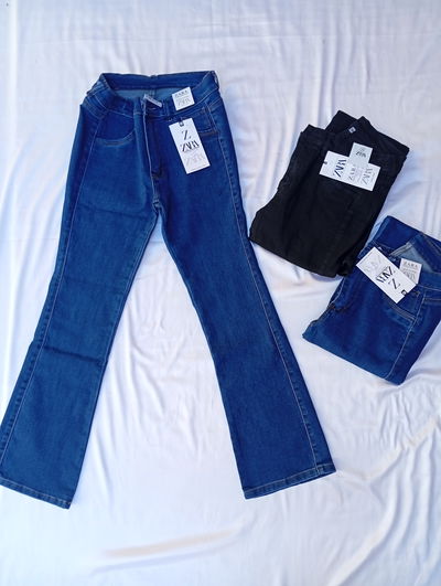 Pantalon Oxford elastizado 38-46 ZARA