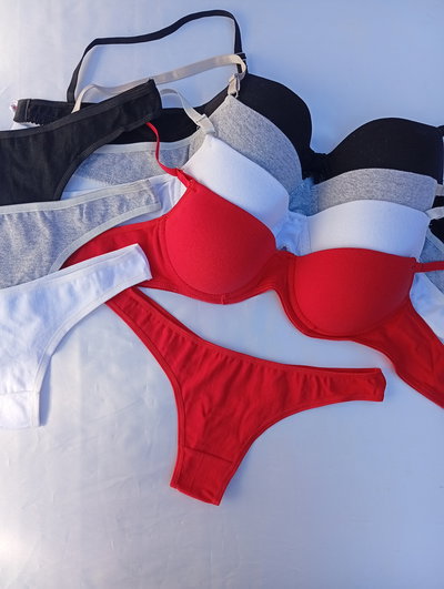 Conjunto armado algodon colores clasicos, less entera