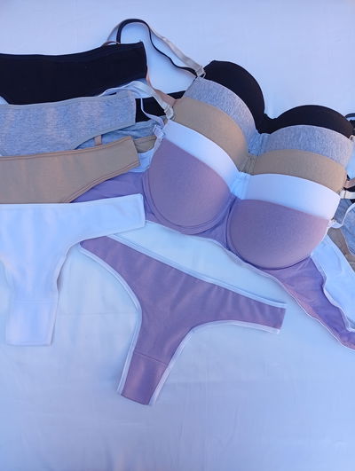 Conjunto armado algodon lila + less entera