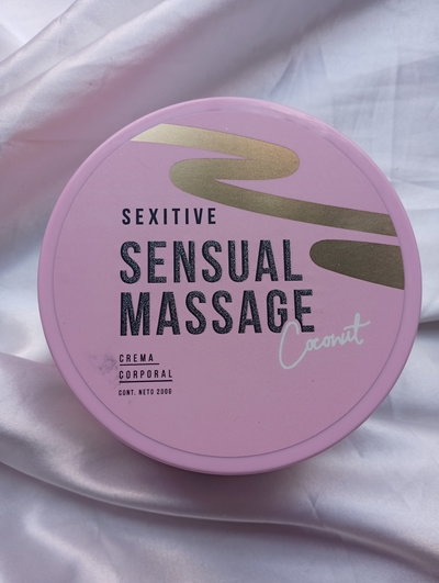 CREMA CORPORAL SEXITIVE SENSUAL MASSAGE COCONUT 200gr 5106. B