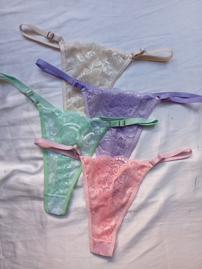 Colales regulable encaje, colores pastel. 9225