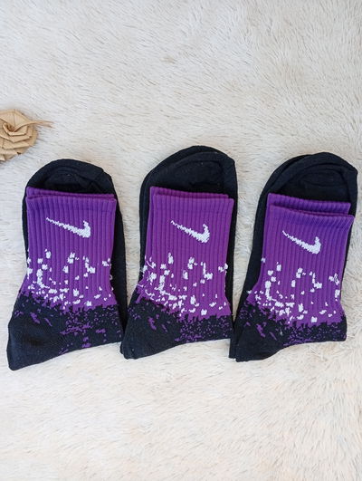 Tennis Nike PINTITAS VIOLETA NEGRO, algodon