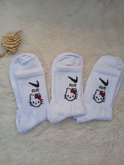 Medias tenis "Hello kitty. Air" BLANCO Algodon
