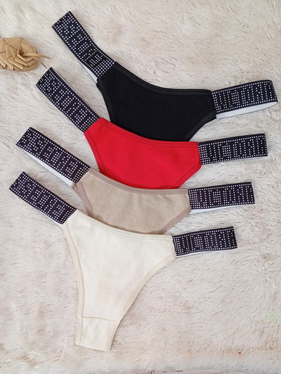 Less en V victoria elastico stras clsic