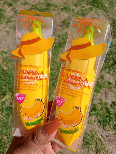 Protector solar de banana🍌