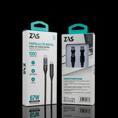 Cable con patalla led Digital Z1 x10 Unidades