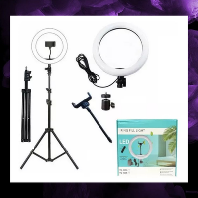 Aro de luz 30cm Calida/FRia con tripode 2.10mts