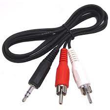 Cable Auxiliar Mini plug a 2 Rca 1.5mts 