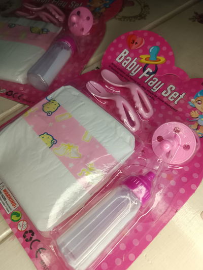 Set bebe pañal + mamadera