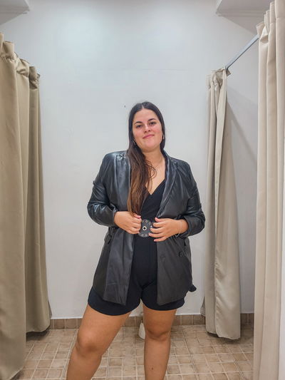 Blazer de ecocuero Rufina