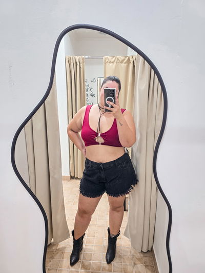 Top de lycra con ganchos
