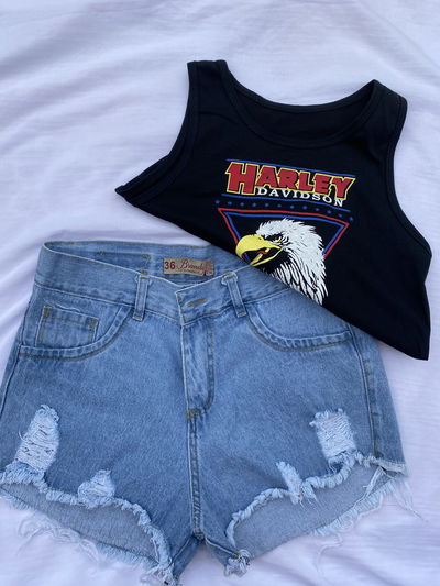 Short De Jean Con Roturas