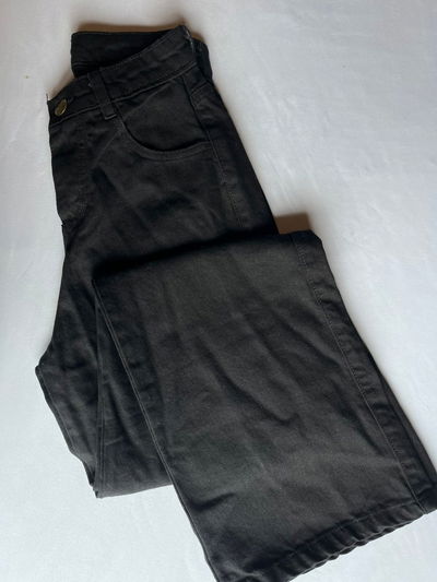 Jeans wide leg rigido