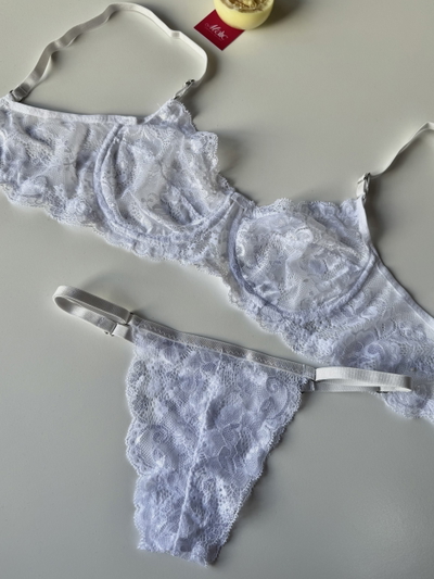 Conjunto Aro puntilla blanco