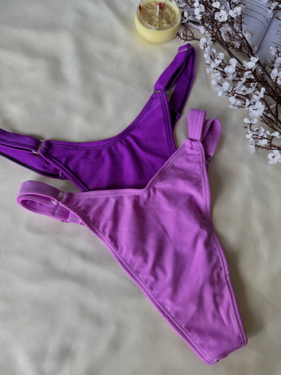 Set x2 less de lycra violet 