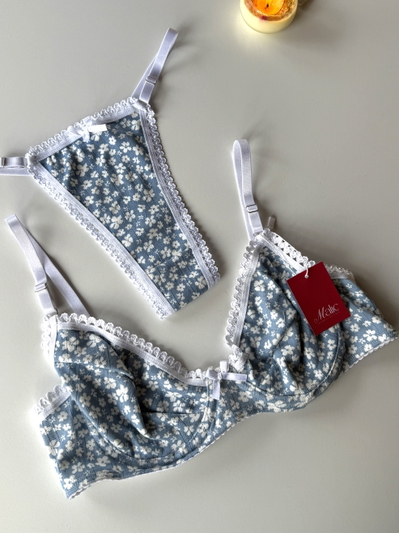 Conjunto Fiorella Celeste 