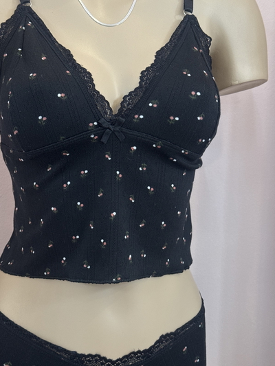 Pijama Daisy Negra Cherry 
