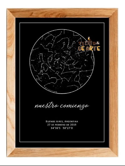 Mapa estelar 🌠 personalizado✨ (versión digital)