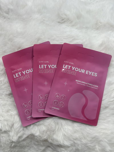 MASCARILLAS PARA OJOS - Shine By City Girl 