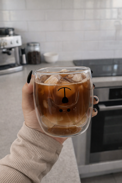 VASO OSITO DOBLE VIDRIO 