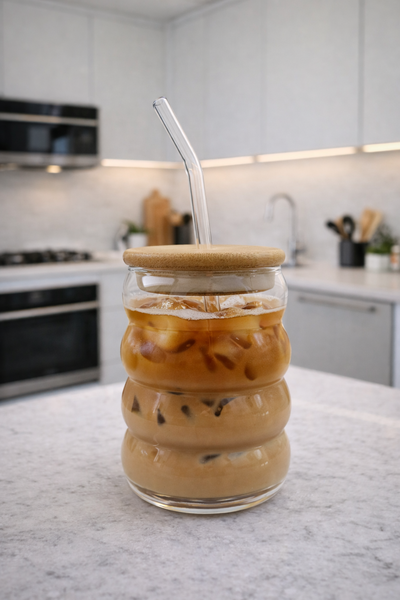 VASO HONEY CON TAPA BAMBÚ 