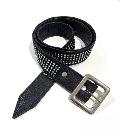 Cinto cuerina strass 124cm