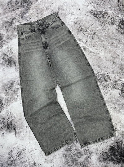 Wide leg GREY tiro alto