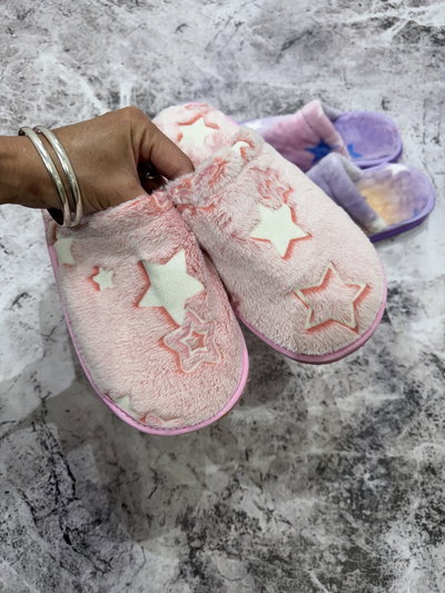 Pantuflas de peluche c/suela
