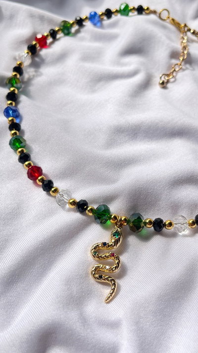 Collar multicolor serpiente 