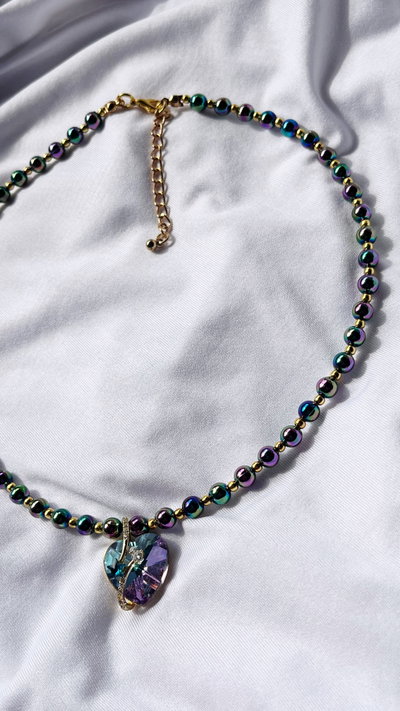 Collar Corazón del espacio