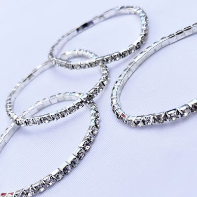 Pulseras elástica con strass
