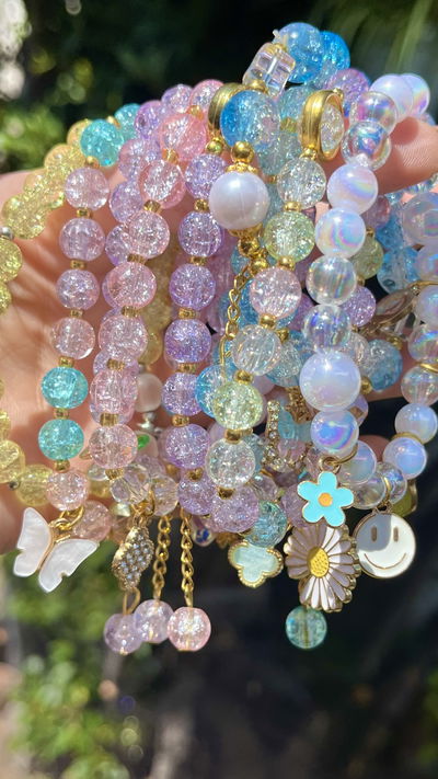 Pulseras Shining pack x10 surtidas 