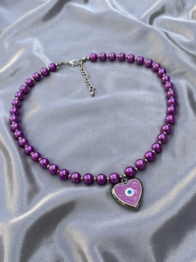 Collar Relicario con perlas 