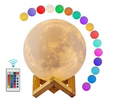 Lámpara Luna Llena con control 