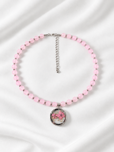 Collar Flower Rosa